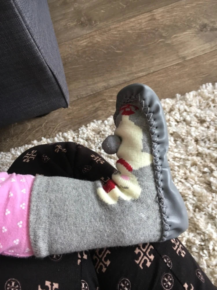 Toddler Indoor Sock Shoes Newborn Baby Socks Winter Thick Terry Cotton Baby Girl Sock with Rubber Soles Infant Animal Funny Sock