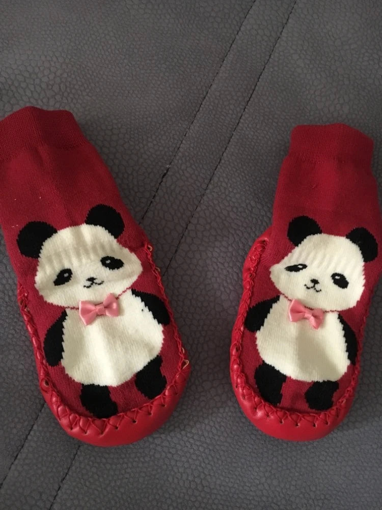Toddler Indoor Sock Shoes Newborn Baby Socks Winter Thick Terry Cotton Baby Girl Sock with Rubber Soles Infant Animal Funny Sock
