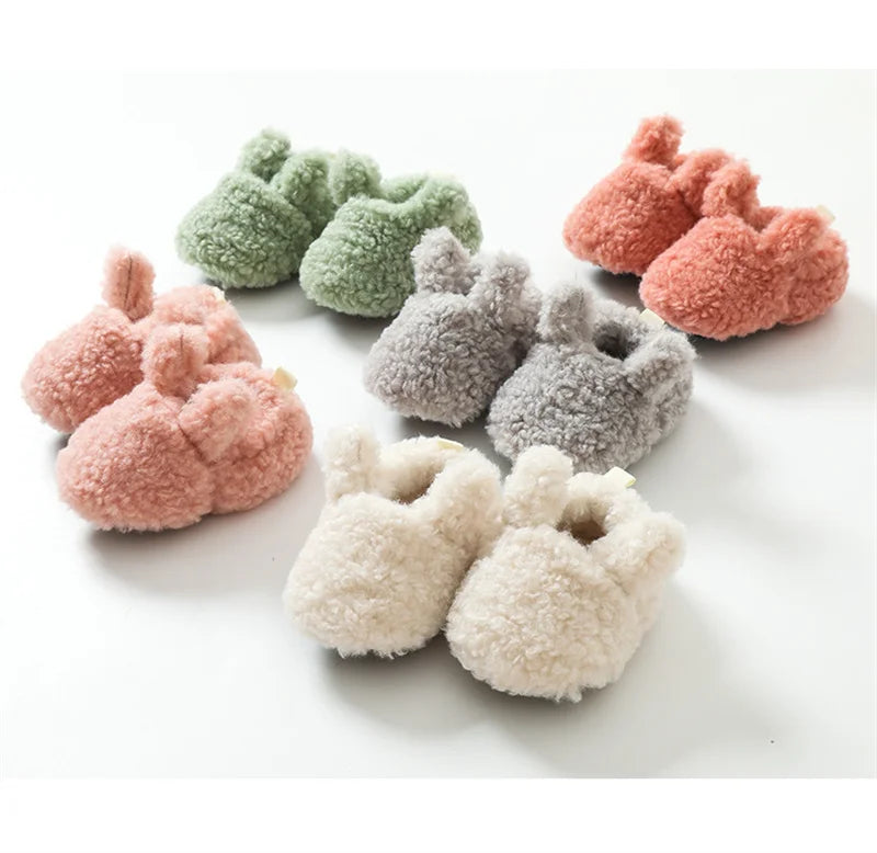 Baby Socks Winter Newborn Boy Girl Shoes Kids Soft Toddler First Walkers Child Anti-slip Warm Thicken Newborn Infant Crib Shoes