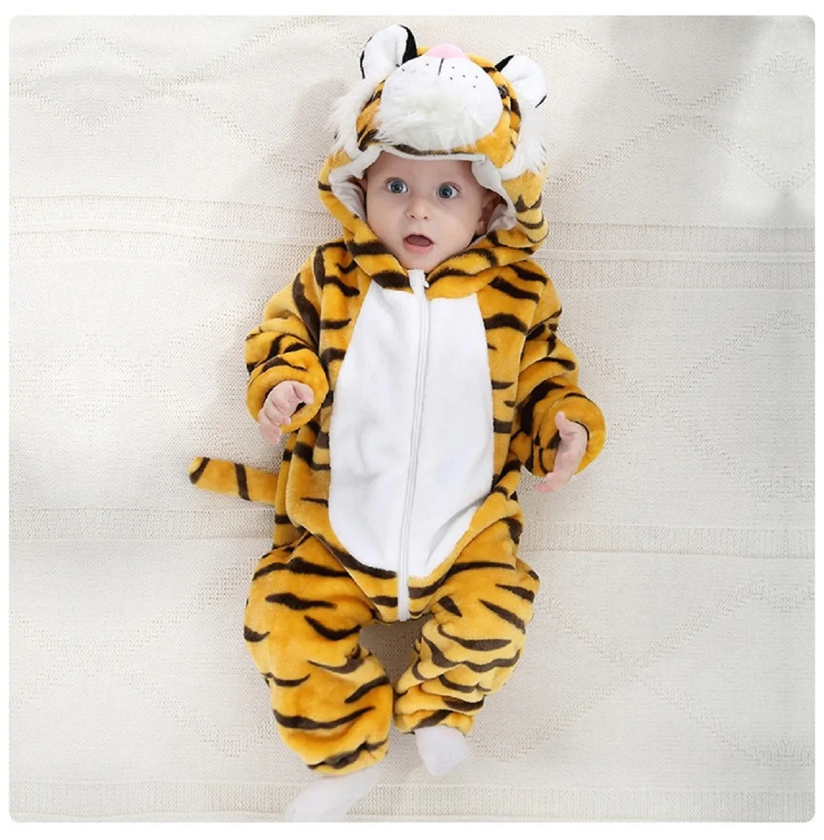 Baby Rompers Winter Flannel Animals Costume Toddler Infant Clothes Kids One-pieces Cosplay Jumpsuits Jumpers Grows Roupa Bebe