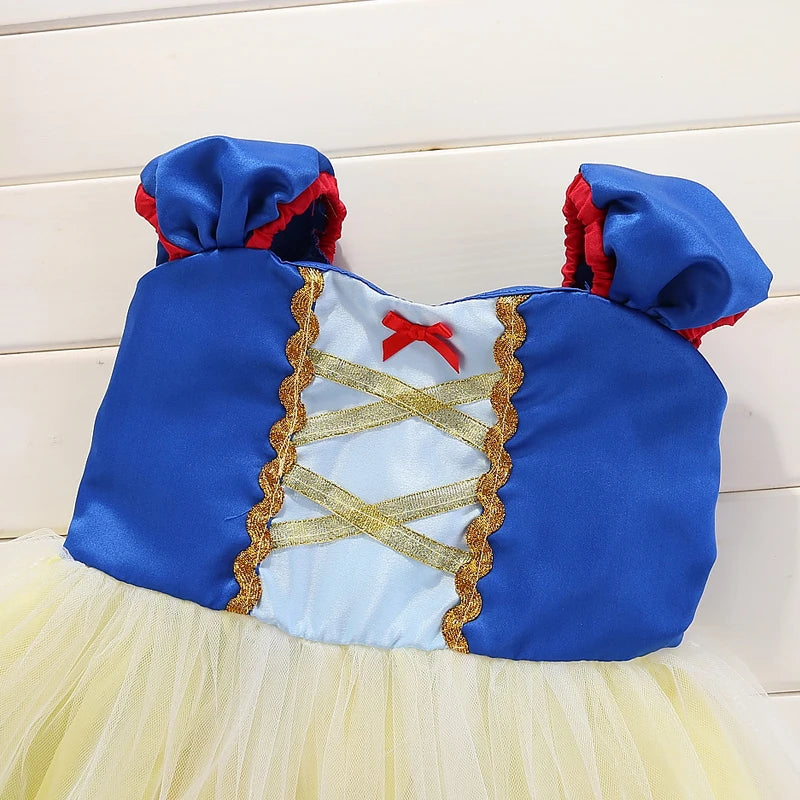 Snow White Cosplay Dress for Girls Carnival Costume 1-5 Yrs Birthday Party Princess Dress Baby Girl Party Costume Dress Up