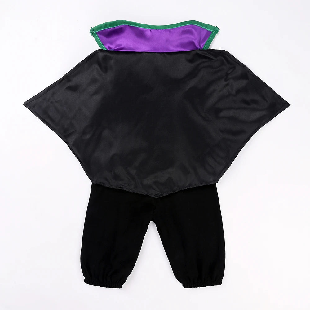 2024 Baby Halloween Romper Print Hat+Romper Batman Cosplay Costume Bag Gift Boy Girl Bone Pumpkin Bodysuit Vampire Clothes