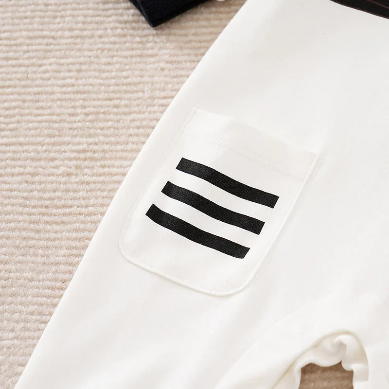 Spring And Autumn Boys And Girls Cute Astronaut Dress Up Role Playing Cotton Comfortable Long Sleeve Baby Bodysuit