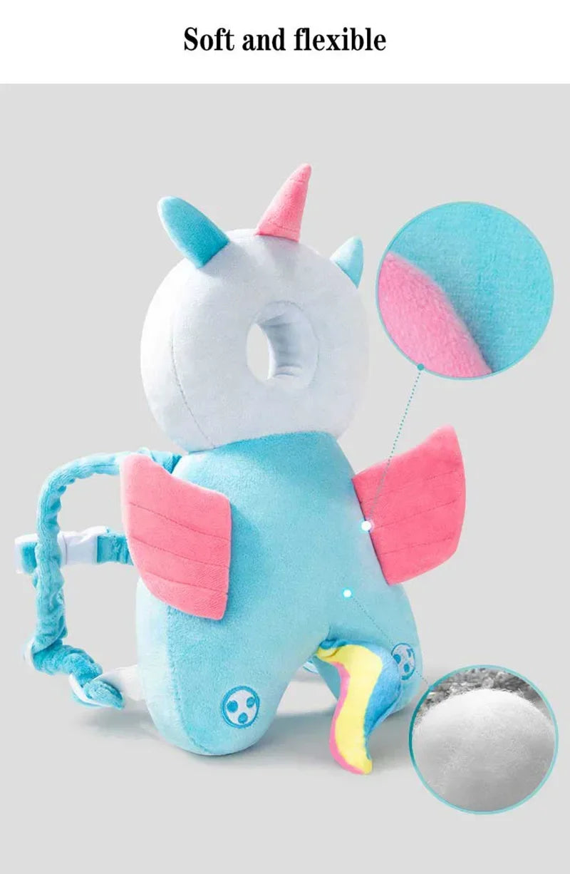 Baby Head Fall Protection Pad Cushion Cartoon Soft Security Pillows Backpack Newborn Headrest Security Pillows Backpack Toddler