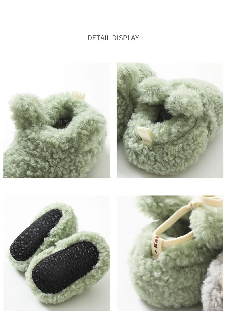 Baby Socks Winter Newborn Boy Girl Shoes Kids Soft Toddler First Walkers Child Anti-slip Warm Thicken Newborn Infant Crib Shoes