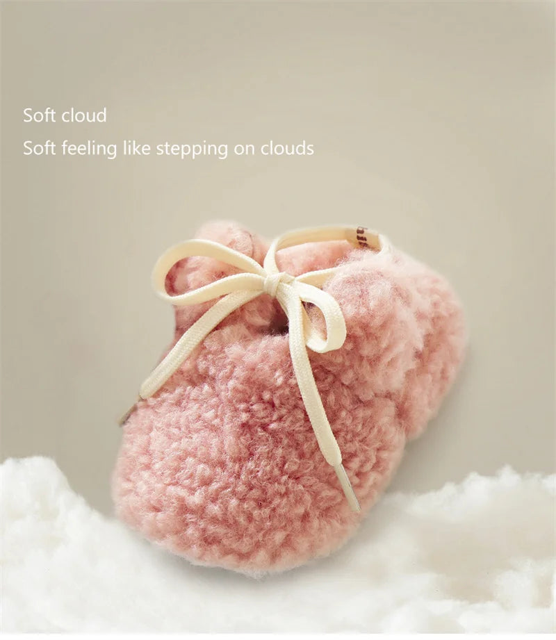 Baby Socks Winter Newborn Boy Girl Shoes Kids Soft Toddler First Walkers Child Anti-slip Warm Thicken Newborn Infant Crib Shoes