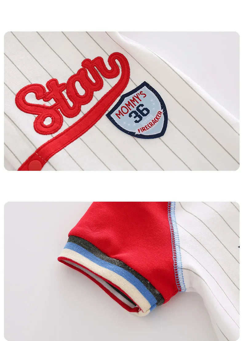 Summer Style Newborn Baby Boy Girl Cute Cartoon Toy Car All Printed Comfortable Short Sleeved Jumpsuit Made Of Pure