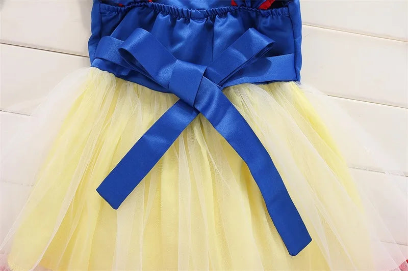 Snow White Cosplay Dress for Girls Carnival Costume 1-5 Yrs Birthday Party Princess Dress Baby Girl Party Costume Dress Up